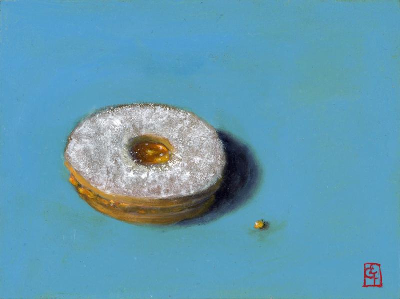 Sugar Coated II, oil on panel, 6 x 8 inches , $550 