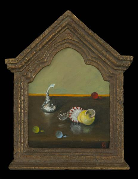 Thin Candy Shell, oil on panel, 8 x 6 inches    SOLD 