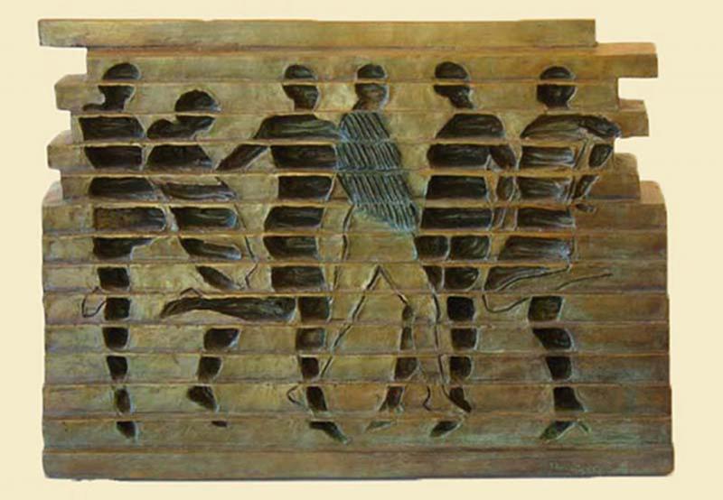 Six Dancers, bronze, 13 x 18 inches, $6,500 