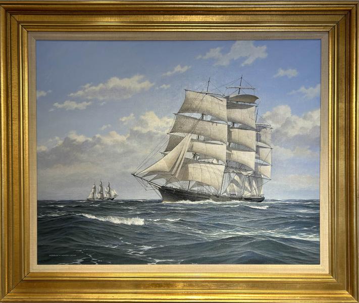 Flying Mist. Clipper Ship, by Charles Kenney, oil on linen, 23 x 30 inches, Please Inquire 
