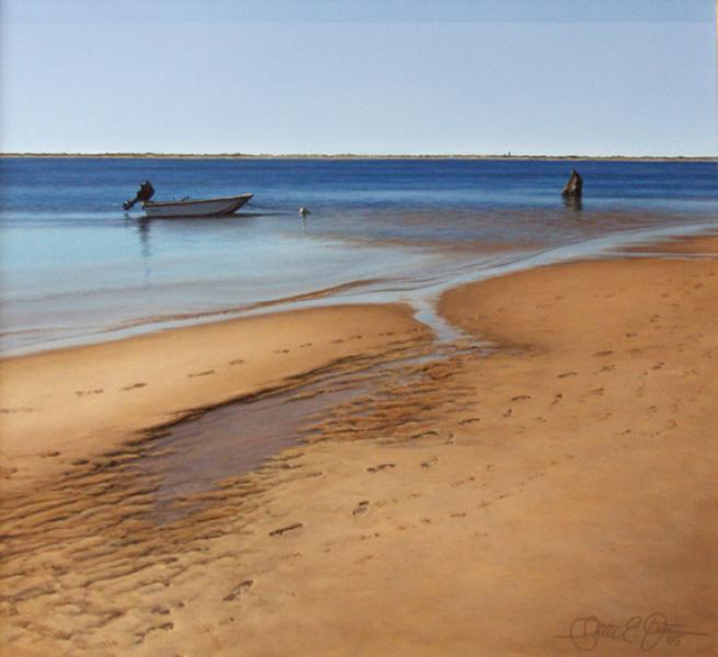 Shallow Water, Provincetown by Patrick Kitson, oil on panel, 11 x 14 inches, Please Inquire 