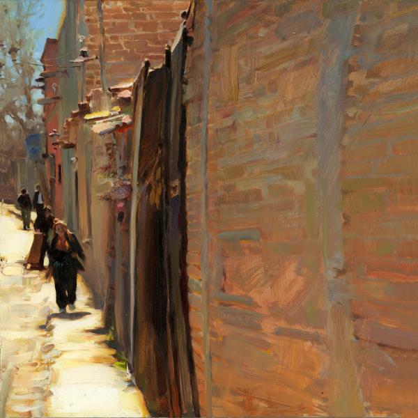 Brick Walls of San Miguel, oil on canvas, 18 x 18 inches   SOLD 