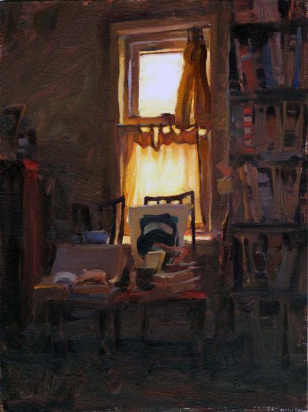 Quiet Room, oil on canvas, 12 x 16 inches   SOLD 