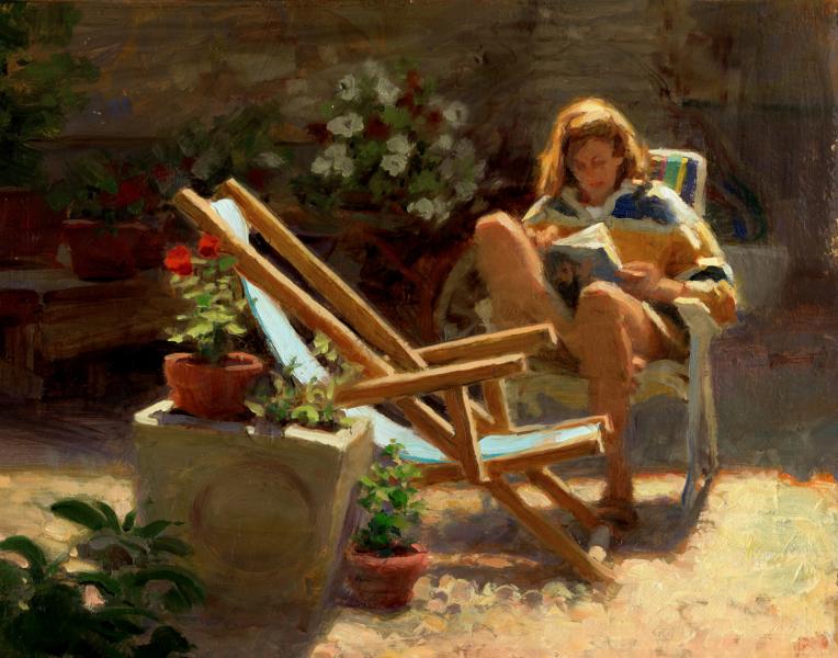 Rest and Relaxation, oil on canvas, 11 x 14 inches   SOLD 