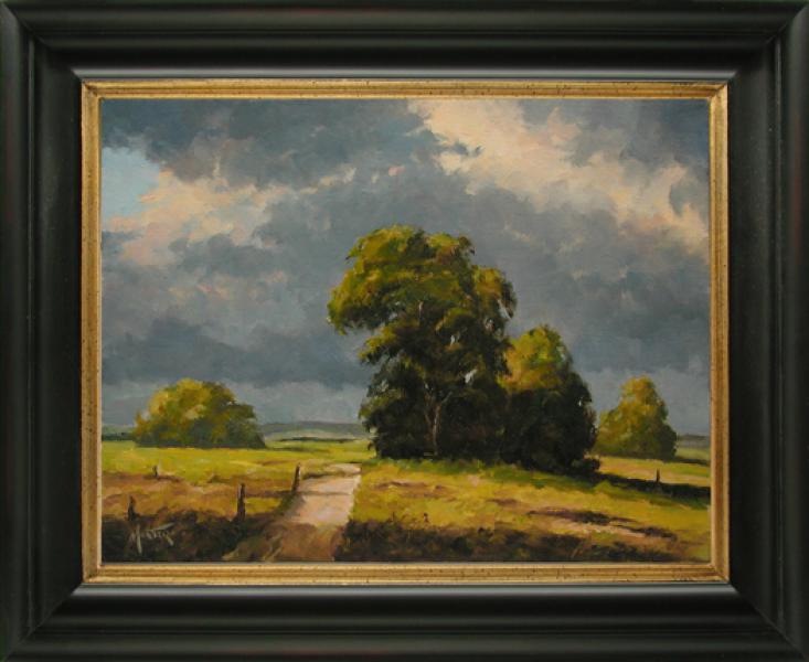 Afternoon Storm, oil on stretched Belgian linen, 11 x 14 inches, $2,400 