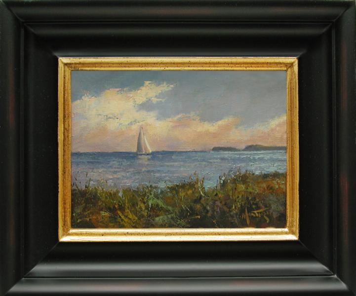 Autumn Sail, oil on stretched Belgian linen, 8 x 6 inches, $1,200 