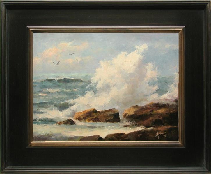 Ocean Thunder, oil on stretched Belgian linen, 16 x 12 inches, $3,200 