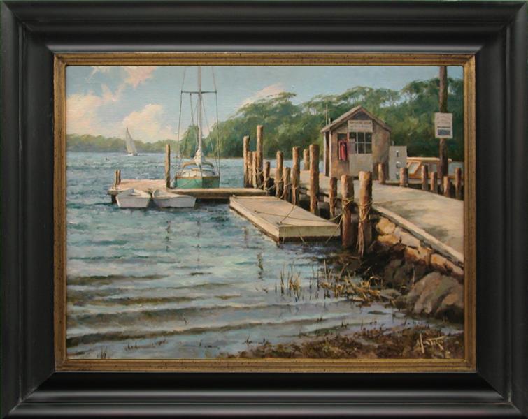 Quissett Harbor, oil on stretched Belgian linen,  16 x 12 inches, $3,200 