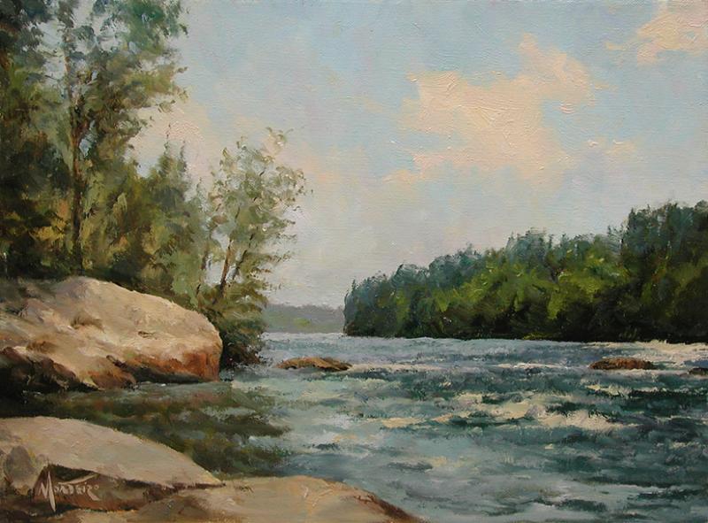 River Bend, oil on stretched Belgian linen, 9 x 12 inches   SOLD 