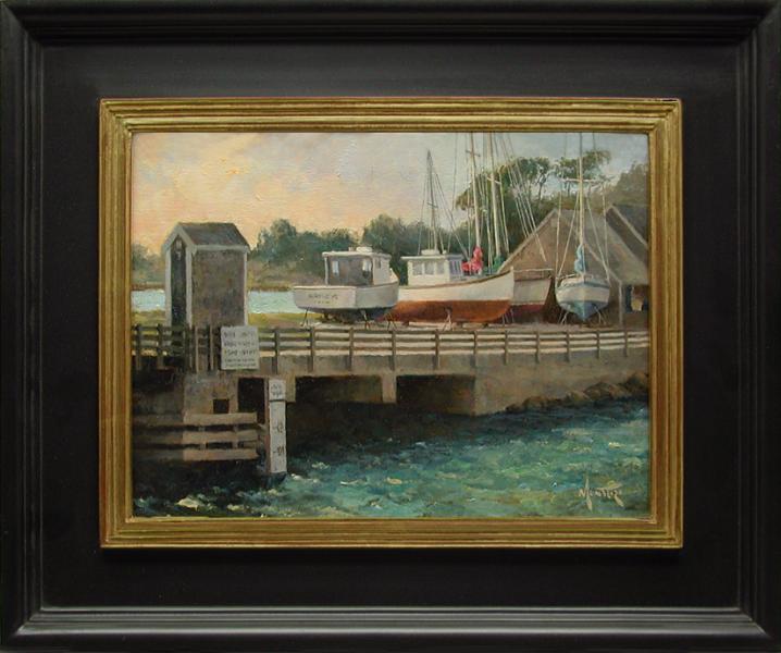 Stage Harbor, oil on stretched Belgian linen, 12 x 9 inches, $2,800 