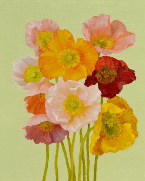 Poppies, oil on linen, 8 x 10 inches   SOLD 