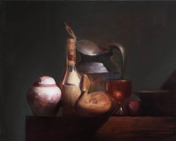 Vessels of Quietude, oil on linen, 16 x 20 inches, $3,500 