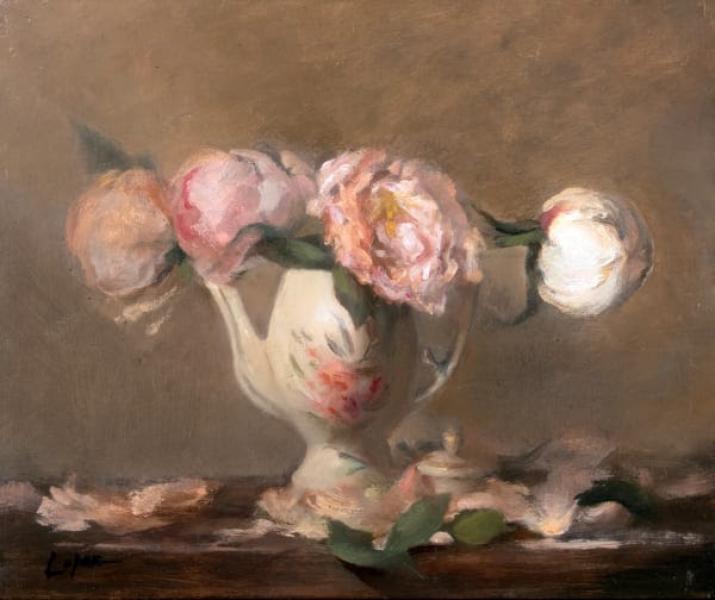 Peony Petals, oil on panel, 15 x 17 inches, $Please Inquire 