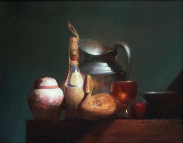 Vessels of Quietude, oil on linen, 16 x 20 inches, $3,500 