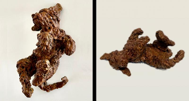 Carefree, Bronze, 3 x 4.5 x 7 inches   SOLD 