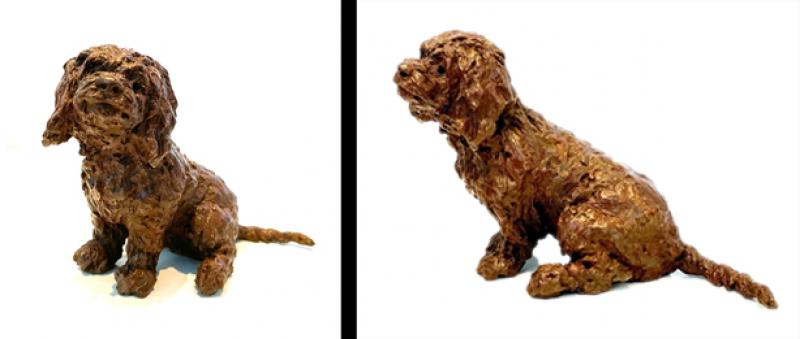 Lucky, Bronze, 4.5 x 6 x 8.5 inches   SOLD 