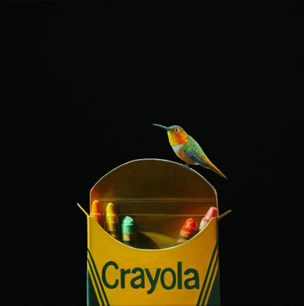 Crayola #5, oil on canvas, 16 x 16 inches   SOLD 