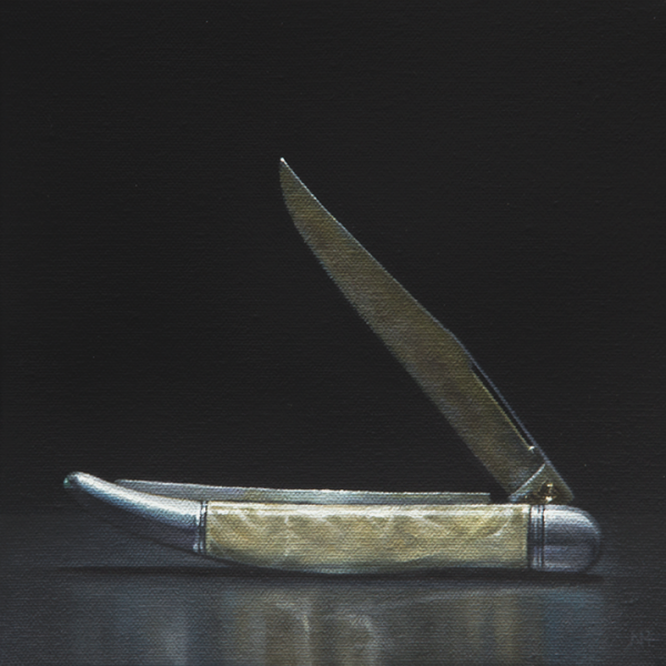 Fish Knife, oil on canvas, 8 x 8 inches   SOLD 