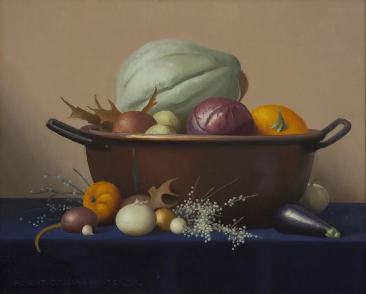 Arrangement with Vegetables, oil on canvas, 25 x 31 inches, $15,500 