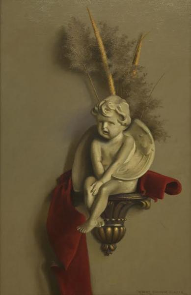 The Cherub, oil on canvas, 25 x 16 inches, $8.000 