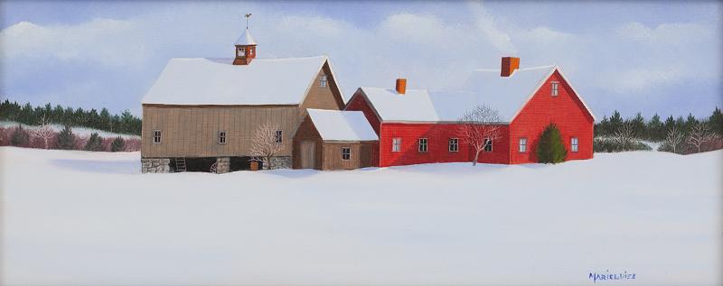 A Cold Winter Morn', oil on panel, 5 x 12 inches, $2,000 