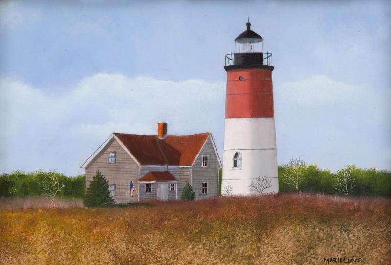 Nauset Light , oil on panel, 5 x 7 inches   SOLD 