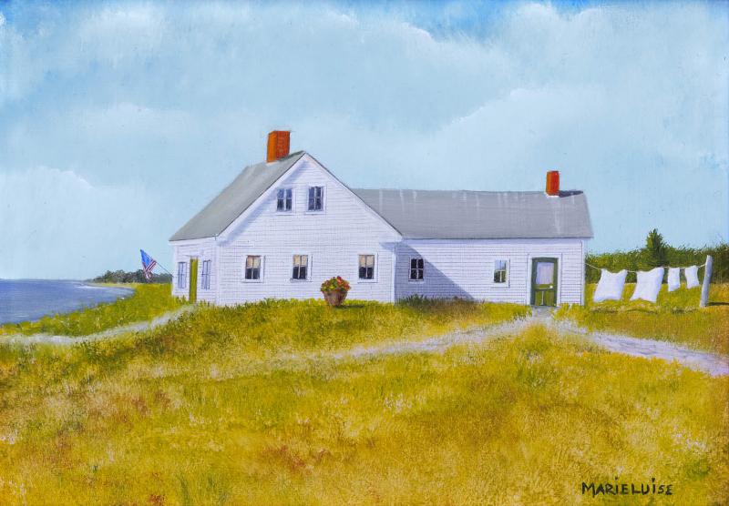 Olde Cape Cod , oil on panel, 5 x 7 inches   SOLD 