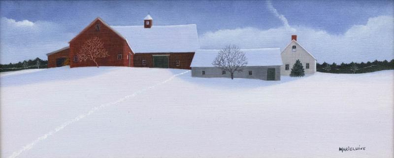 Virgin Snow, oil on panel, 5 x 12 inches, $2,000 