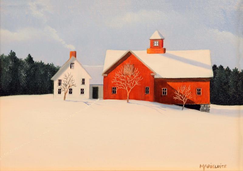 Clothed in Snow, oil on panel, 5 x 7 inches   SOLD 