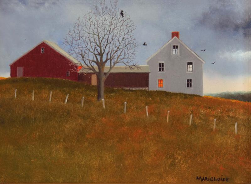 Crow Call, oil on panel, 6 x 8 inches   SOLD 