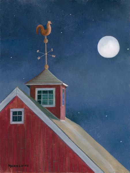 Night Light, oil on panel, 8 x 6 inches, $1,400 