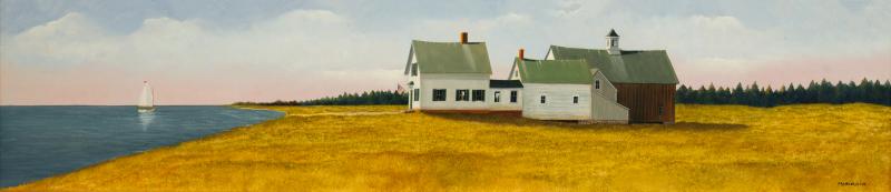 Stay the Course, oil on panel, 8 x 36 inches   SOLD 