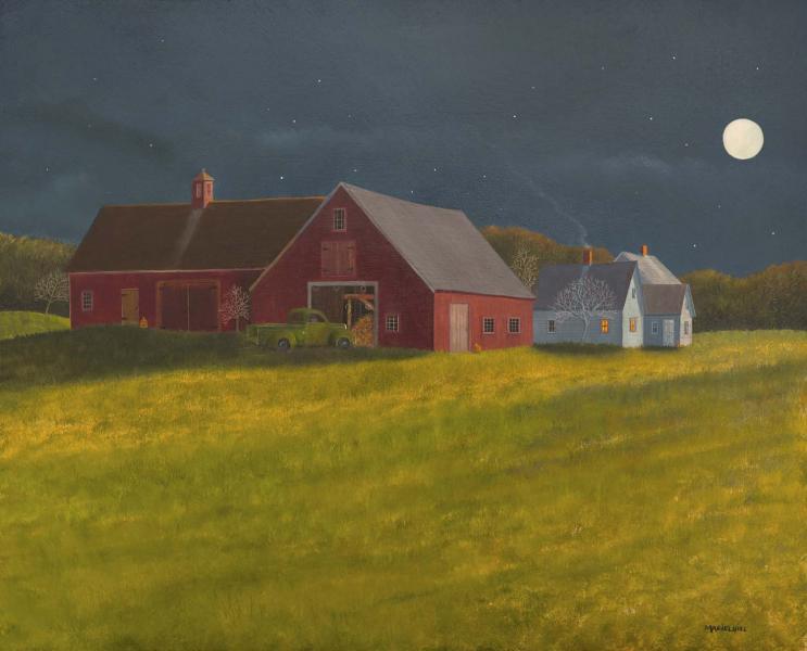 The Moon Shines Full, oil on panel, 16 x 20 inches   SOLD 