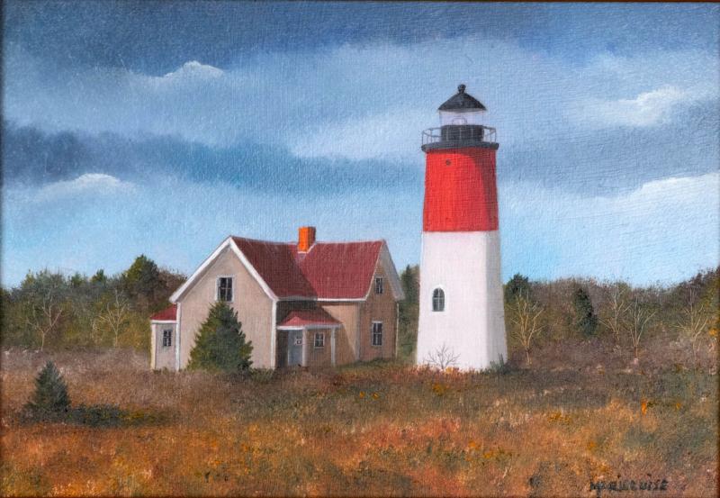 Nauset Light, oil on panel, 5 x 7 inches, $1,200 