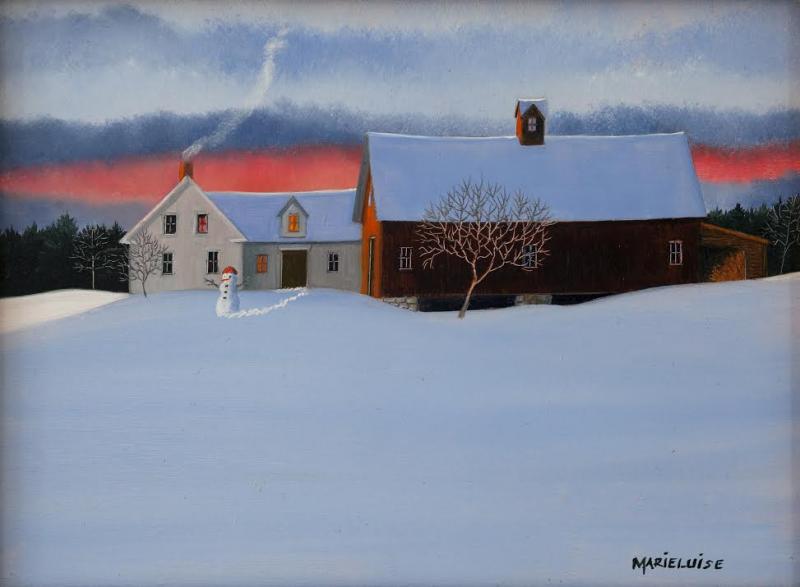 Taking on Winter, oil on panel, 6 x 8 inches   SOLD 