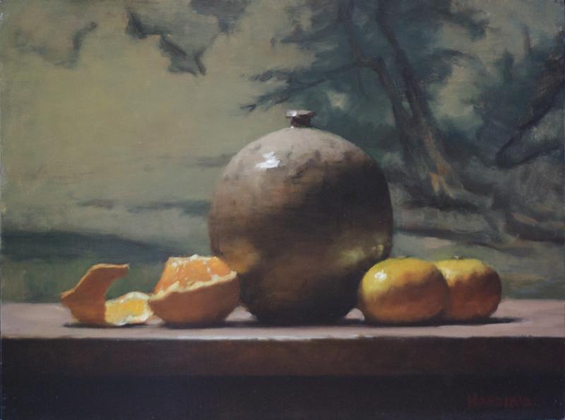 Orange Appeal, oil on panel, 9 x 12 inches   SOLD 