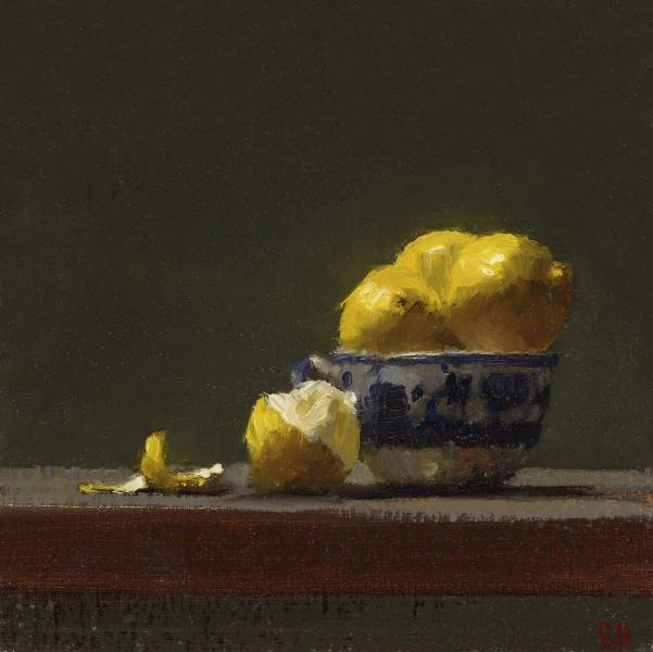 Lemon Glow, oil on panel, 6 x 6 inches   SOLD 