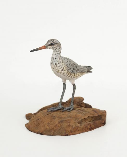 Willet, Miniature, carved tupelo with oils,    SOLD 