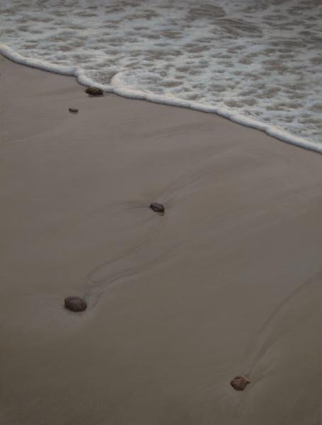 Along the Beach, oil on panel, 12 x 9 inches   SOLD 