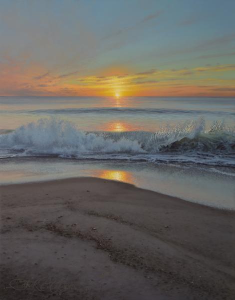 Breaking Waves, oil on panel, 14 x 11 inches   SOLD 