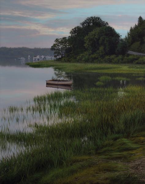 Morning Green, oil on panel, 14 x 11 inches   SOLD 