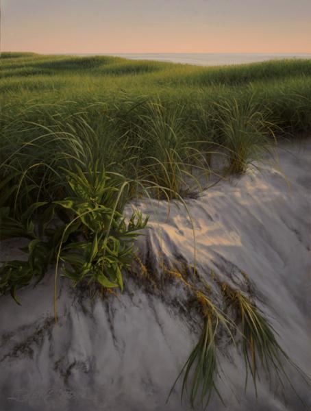 On the Dunes, oil on panel, 12 x 9 inches   SOLD 