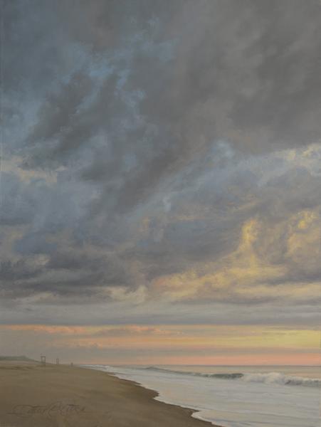 Warm Morning Along Nauset (Study), oil on panel, 12 x 8 inches   SOLD 