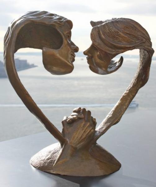 Ethereal Love, bronze, 14 x 12 x 14 inches, $4,000 