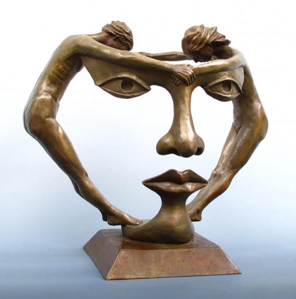 We Two Together, bronze, 12 x 13 x 10 inches, $4,000 