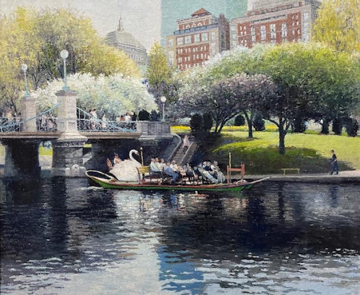 The Public Garden, Boston, oil on canvas, 20 x 24 inches, $3,200 