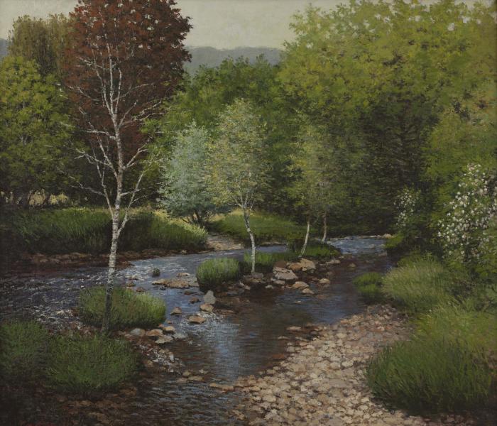 Mountain River, oil on linen, 27 x 31 inches   SOLD 
