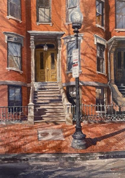 Shawmut Street, watercolor on paper, 13 x 18 inches   SOLD 