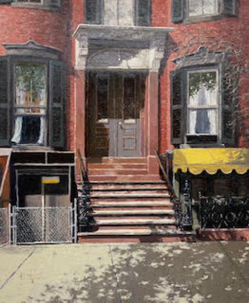 The Yellow Awning, oil on canvas,, 24 x 29 inches, $4,200 