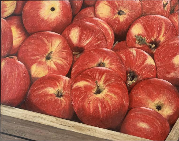 The Apple of My Eye, oil on panel, 11 x 14 inches, $2,100 